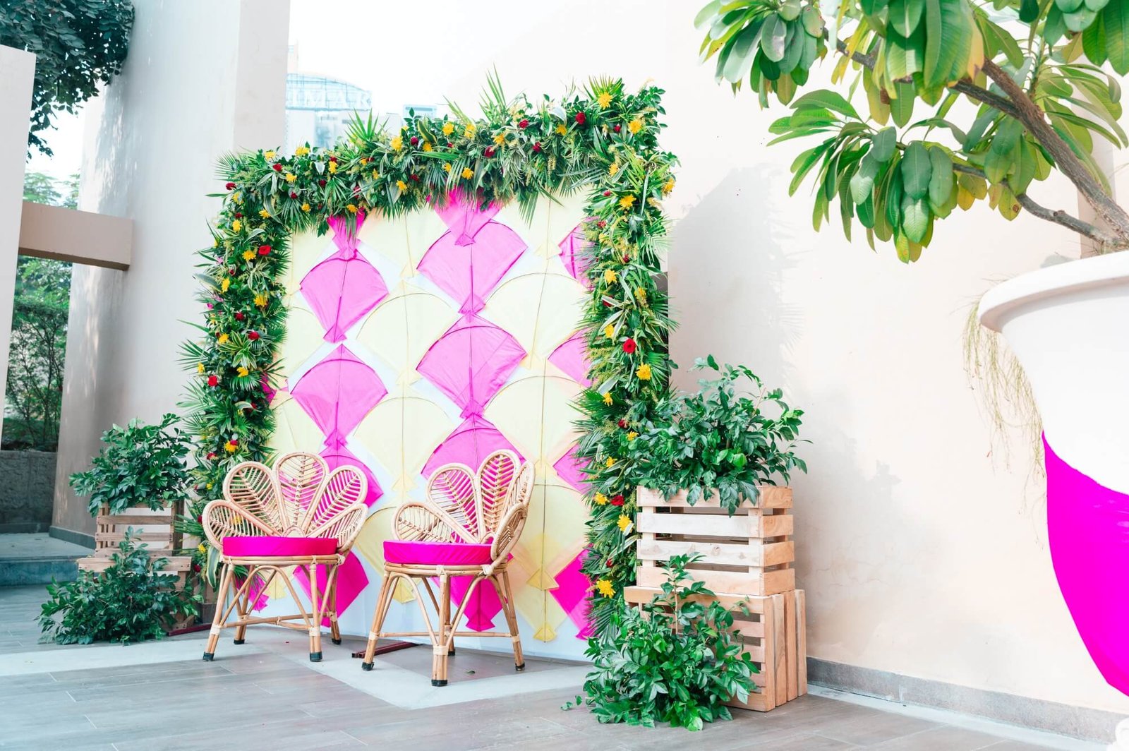 A candid moment of the couple laughing during their wedding day, captured by Mohey Rang Films’ professional wedding photographer services